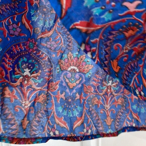 NWT New Loft Blue Floral Softened Shirt Size XS - Picture 7 of 12